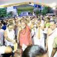 The Jagadgurus arrive for the public function