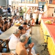 En route to Coimbatore, Sri Mahasannidhanam and Sri Sannidhanam also graced the large number of devotees at Pollachi