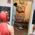 Thereafter Sri Sannidhanam visited the town of Kunnuvarankottai, the birthplace of Jagadguru Sri Sacchidananda Bharati, the 25th Acharya of the Peetham