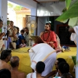 Thereafter Sri Sannidhanam visited the town of Kunnuvarankottai, the birthplace of Jagadguru Sri Sacchidananda Bharati, the 25th Acharya of the Peetham