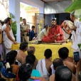 Thereafter Sri Sannidhanam visited the town of Kunnuvarankottai, the birthplace of Jagadguru Sri Sacchidananda Bharati, the 25th Acharya of the Peetham