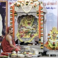 Later in the evening, the Sharada Chandramoulishwara Pooja and Srichakra Pooja was performed by Sri Sannidhanam