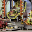Later in the evening, the Sharada Chandramoulishwara Pooja and Srichakra Pooja was performed by Sri Sannidhanam