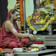 Later in the evening, the Sharada Chandramoulishwara Pooja and Srichakra Pooja was performed by Sri Sannidhanam