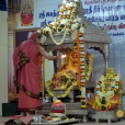 Later in the evening, the Sharada Chandramoulishwara Pooja and Srichakra Pooja was performed by Sri Sannidhanam