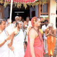Sri Sannidhanam then graced the Sri Ramamurthy Swamy Bhajana Samajam, where Sri Adi Shankaracharya Ashtottara Parayanam is being done regularly